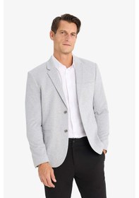 Resim DeFacto Slim Fit Dar Kesim Astarlı Düğmeli Blazer Ceket N0503AZ25SPGR377 