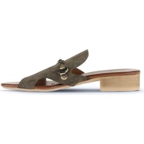 Resim Bueno Shoes Haki Alf Süet Kadın Az Topuklu Terlik 01WA7304 01WA7304 