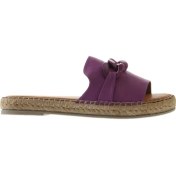 Resim Bueno Shoes Lila Deri Kadın Düz Terlik 