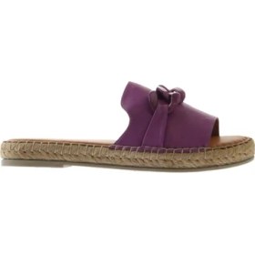 Resim Bueno Shoes Lila Deri Kadın Düz Terlik 