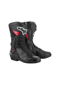 Resim Alpinestars Smx-6 V3 Ds Wp Korumalı Motosiklet Botu Siyah Kırmızı 
