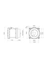 Resim BEMİS Bc1-6505-7413 5/125A. Makine Priz 