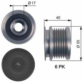 Resim Gates Oap7114 Alternatör Kasnağı 10-t.porter T5 2.0tdi-21800 
