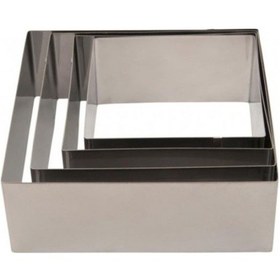 Resim Narkalıp Kare Kek Kalıbı 4'Lü Set Derinlik 5Cm Kod-K1 