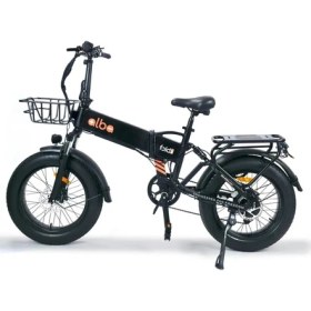 Resim Alba Fold 3 Elektrikli Bisiklet 48W 15 Ah (480WH)BÜYÜK Batarya Kalın Lastik Gaz Kollu, 500WATT 