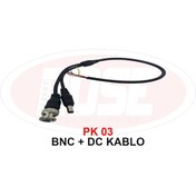 Resim Bnc + Dc Kablo Kamera için Hazır Kablo 