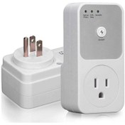 Resim Hombey Ev Aletleri Koruyucu 1800w Voltaj Regülatörü - Flaş Akım, Yüksek/düşük Voltaj Engeli - 120v Amerikan Tipi Fişi 