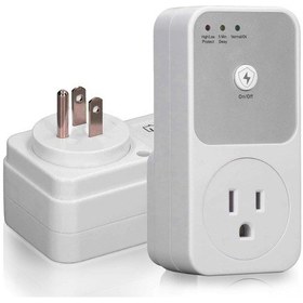 Resim Hombey Ev Aletleri Koruyucu 1800w Voltaj Regülatörü - Flaş Akım, Yüksek/düşük Voltaj Engeli - 120v Amerikan Tipi Fişi 