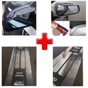 Resim Peugeot 206 Uyumlu Kapı Eşiği Ve Ayna Yağmur Koruyucu (554237525) 