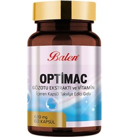 Resim Balen Optimac Göz Otu Eks. Ve Vitaminler Içeren Kapsülü 630 Mg En 