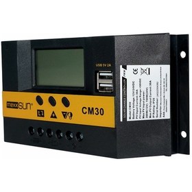 Resim Mexxsun 30 A Amper 12 24 V Volt Şarj Kontrol Cihazı Regülatör 