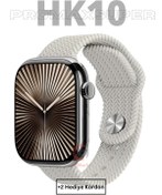 Resim GoMarkt Watch 10 Özellikli HK10 Promax Akıllı Saat Türkçe Menü Iphone ve Android Uyumlu 