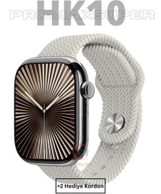 Resim GoMarkt Watch 10 Özellikli HK10 Promax Akıllı Saat Türkçe Menü Iphone ve Android Uyumlu 