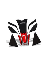 Resim GP Kompozit SYM Jet 14 2017-2024 Uyumlu Tank Pad Seti Kırmızı 