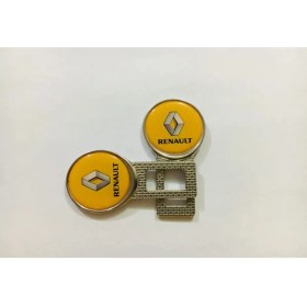 Resim İmza Renault Logolu Uyumlu Ikaz Ses Susturucu Metal Toka 2 Adet 