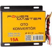 Resim Powermaster 24-12 Volt 15 Amper Oto Konvertör PM-7904 