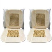 Resim ShopB MiNDER HASIRLI+BONCUKLU AHSAP KREM 2 Li SET 