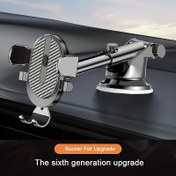 Resim ABS Dashboard Araba Telefon Tutucu - Su Geçirmez, Dönebilen Tutucu ile Emme Kupağı, Çok Fonksiyonlu Navigasyon Klibi, 10.16cm-17.78cm Boyutlarında Akıllı Telefonlarla Uyumlu 