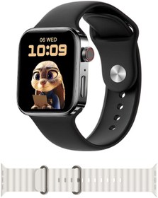 Resim SONREİR Watch 8 Siyah 2.10 Inc Ultra Amoled Geniş Ekran Gps Akıllı Saat Iphone Huawei Samsung Xiaomi Uyumlu 