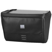 Resim Sürekli Yük Dengeleyici 2l Su Geçirmez Bisiklet El Çubuğu Çantası - 600d Poliester, Aydınlatma Döngüsü, 3 Ayarlı Kayışlı Siyah Siyah 