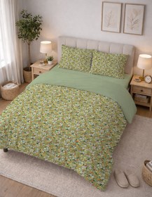Resim Evmila Minik Çiçekler Desenli Nevresim Takımı - 220x240 Cm Nevresim + 50x70 Yastık kılıfı + 180x200 Cm Çarşaf 