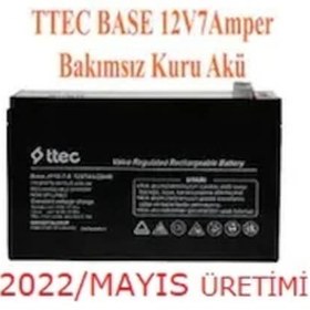 Resim Ttec 12 Volt 7a Akü -12v 7 Ah Kuru Akü 