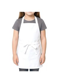 Resim %100 Pamuk Beyaz 58x56 Cm Çocuk Mutfak Ve Sanat Önlüğü Beyaz 