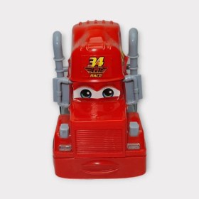 Resim Sürtmeli Oyuncak Tır - Kırmızı (Lisinya) 