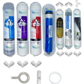 Resim Pws Kapalı Kasa Su Arıtma Cihazı Std 7li Reverse Osmosis Mebran B12 Alkali+şeffafmineral+gümüş İyon 