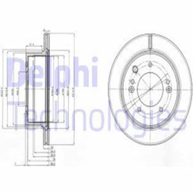 Resim Delphi Bg3859 Arka Fren Diski Aynasi Kia Sorento 2.5 2002 584113e300 (WF931481) (FİYAT:2 ADET İÇİNDİR) 