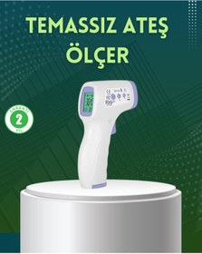 Resim Kanonik Education Kızılötesi Temassız Ateş Ölçer LCD Ekranlı Hassas Termometre 