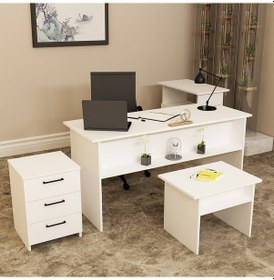 Resim KALENDER DEKOR MERKÜR-1-2-3-4 OFİS BÜRO MASASI TAKIMI MRK01 