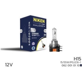 Resim Nıken 12v H15 15w/55w Halojen Ampul Pgj23t-1 