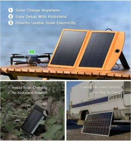 Resim Solar Güneş Enerjili Powerbank 1000 Mah Antrasit Melanj 