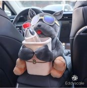 Resim Createtech Sevimli Peluş Peçete Kutusu - Dinozor & Hayvan Desenli 2'li Set, Araba Ve Ev İçin 