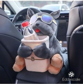 Resim Createtech Sevimli Peluş Peçete Kutusu - Dinozor & Hayvan Desenli 2'li Set, Araba Ve Ev İçin 