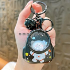 Resim Silver1 Yeni Sevimli Çizgi Film Işıklı Işık Kulomi Büyük Kulak Köpek Hediye Kutusu Anahtarlık Araba Okul Çantası Dıy Kolye Hediye (Yurt Dışından) 