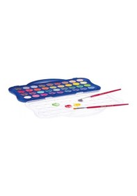 Resim Sulu Boya 23mm 36 Renk Plastik Kutu Set Çok Renkli 
