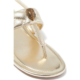 Resim Kurt Geiger Kızlar Için Kensington T-bar Sandalet Altın 
