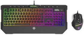 Resim INCA IKG-315GT EMPOUSA SPECİAL DİZAYN GAMING SET, Ergonomikl Bilek Destekli,Qwerty TR Dizilim Değişebilen Led Işıklı,19 Tuş Anti-G,12 Multimedya, Mükemmel Oyuncu Klavye Mouse Set 