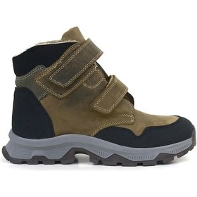 Resim Rakerplus Trekking Hakiki Deri Kahve Cırtlı Erkek Çocuk Bot Bej - Kum 