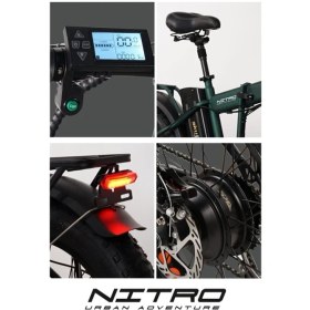 Resim Rks Skyjet Nitro Şehir Bisikleti 20 inç Katlanabilir 6 Vites Yeşil Renkli Model 