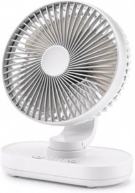Resim ROBEVE YK Otomatik Dönebilen Şarjlı Masaüstü Vantilatör 120° Otomatik Döner - USB Type-C, 4 Kademeli Hız, Sessiz Mini Fan, Taşınabilir, Uzun Süre Kullanım, Ofis & Ev İçin 
