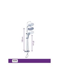 Resim Duxxa Icon Termostatik Bataryalı Rain Duş Seti Krom Dtb.112 Krom 