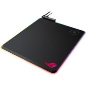 Resim Asus ROG Balteus Qi Aura Sync Kablosuz Şarj RGB Gaming Mouse Pad 90MP0120-B0UA00 