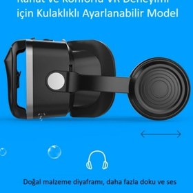 Resim VR Shinecon Sanal Gerçeklik Gözlüğü Kulaklıklı 3d Vr Filmler Video Oyunları Tüm Telefonlara Uyumlu Vr-box 