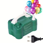 Resim Taşınabilir Elektrikli Balon Pompası - Basınç Göstergeli 220-240V Fişli Şişirici - Noel, Cadılar Bayramı, Sevgililer Günü, Düğünler ve Daha Fazlası İçin - Dayanıklı Yeşil Tasarım - Parti Süsleri, Şişirilebilir Süsler, Festif Atmosfer, Modern Estetik, Sağlam Yapı 