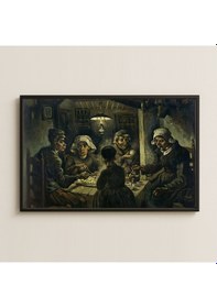 Resim Van Gogh Patates Yiyenler Tablosu Pleksi Dekor 