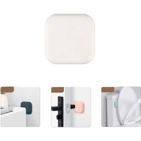 Resim Microcase Darbe Önleyici Yapışkanlı Silikon Kapı Kolu Stoperi Tamponu Kare Tasarım - AL5004 1 Adet 