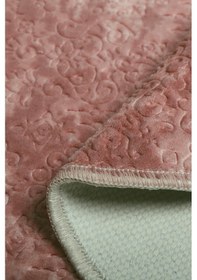 Resim Nova Pembe 100x200 Cm Büyük Ebat Banyo Paspası Kaymaz Peluş Pembe 